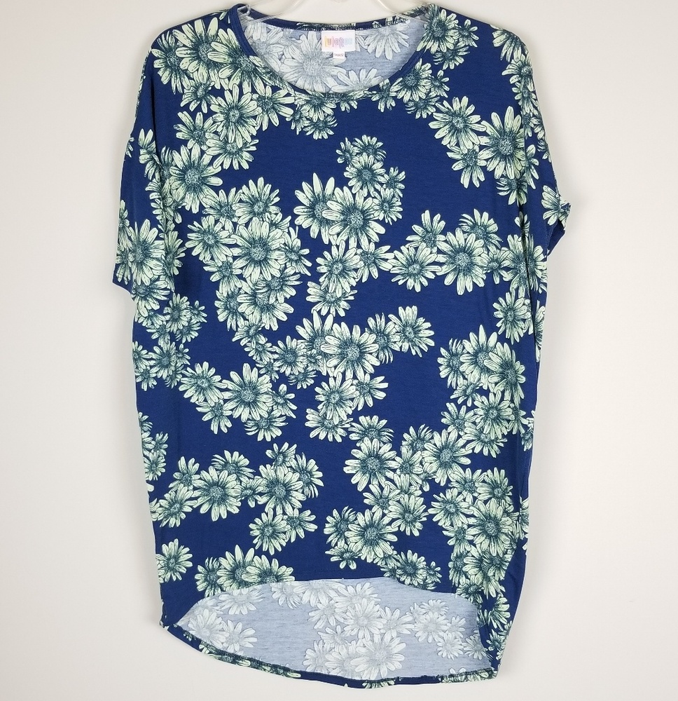 LuLaRoe Hi Low Dunflower Print Top